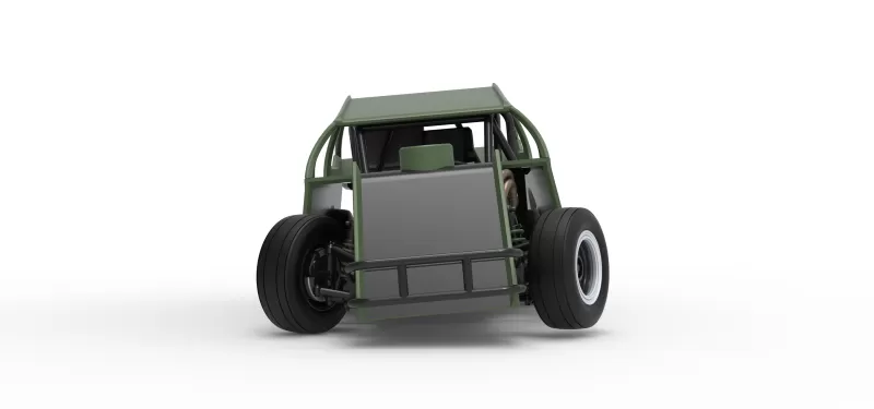 Mod Lite Race car while turning Version 2 Scale 1:25 - Model preview 7