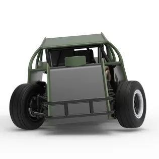 Mod Lite Race car while turning Version 2 Scale 1:25 - Model thumbnail 7