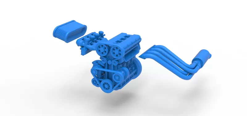 Engine of New Zealand Minisprint Scale 1:25 - Model preview 17