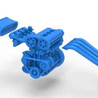 Engine of New Zealand Minisprint Scale 1:25 - Model thumbnail 17