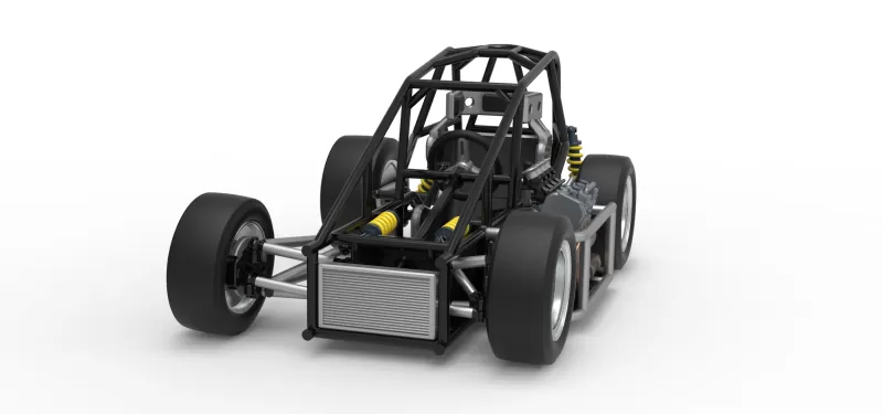 Three Quarter Midget Base Scale 1:25 - Model preview 5