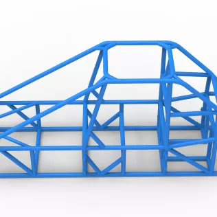 Frame of Experimental Pavement Silver Crown Car V3 Scale 1:25 - Model thumbnail 7