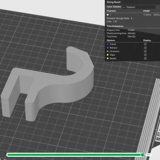 Headphone Hook for Desk - Model thumbnail 5