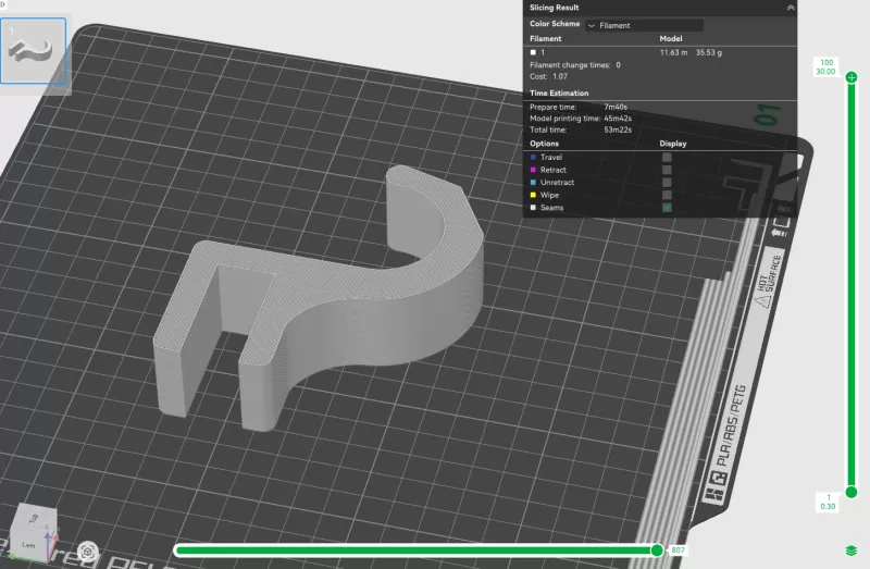 Headphone Hook for Desk - Model preview 5