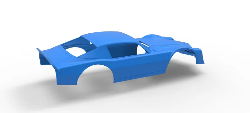 Shell of Vintage Dirt late model Race car Scale 1:25 - Model preview 14