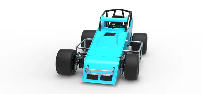 Pavement Sprint car Version 2 Scale 1:25 - Model preview 5