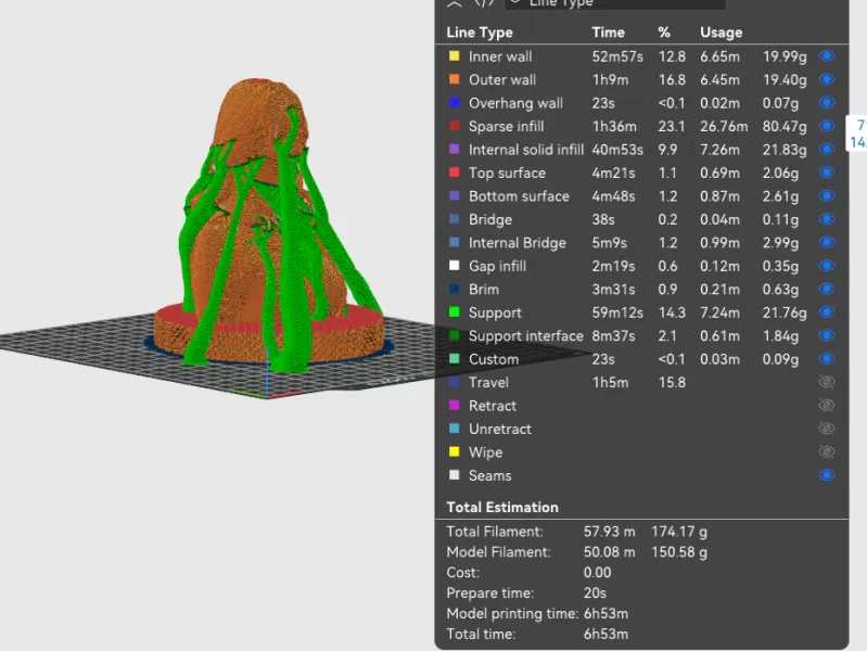 Jessica Biel 3D Bust Print - Model preview 2