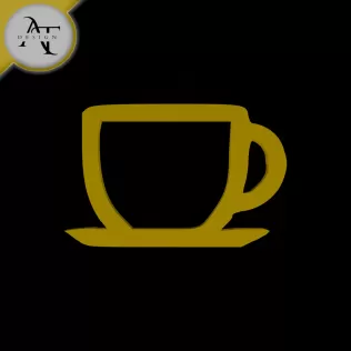 Simple Coffee Cup Symbol - 2D Art