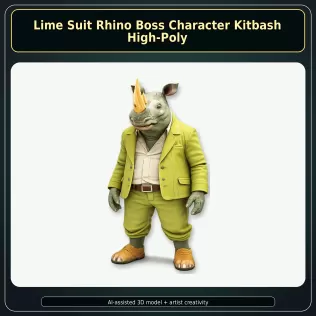 Anthro Animal Character Collection – Adventure Mascot Kitbash - Model thumbnail 4