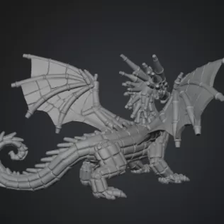 Stained Glass Dragon STL File for 3D Print - Model thumbnail 13