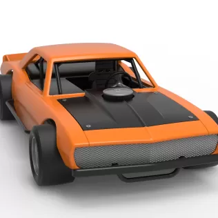 Vintage Asphalt Modified stock car V12 Scale 1:25 - Model thumbnail 26