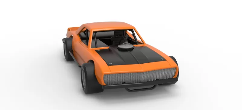 Vintage Asphalt Modified stock car V12 Scale 1:25 - Model preview 26