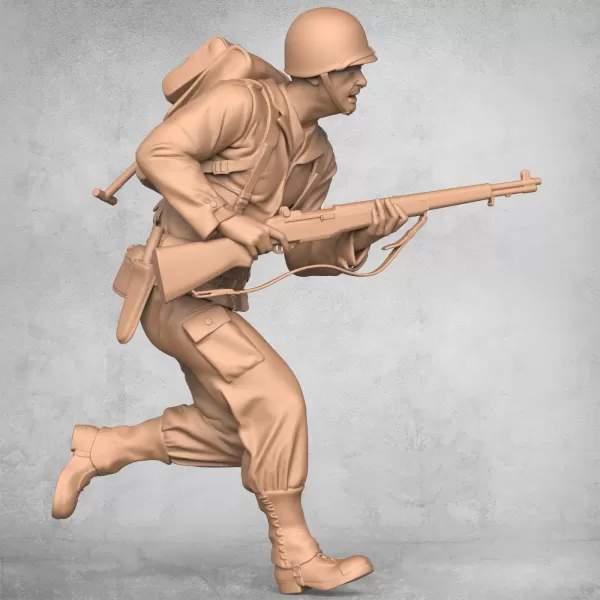 Running Military Soldier - Model preview 6