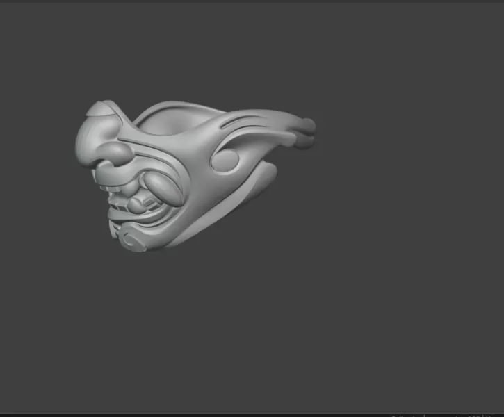 маска самурая - Model preview 2