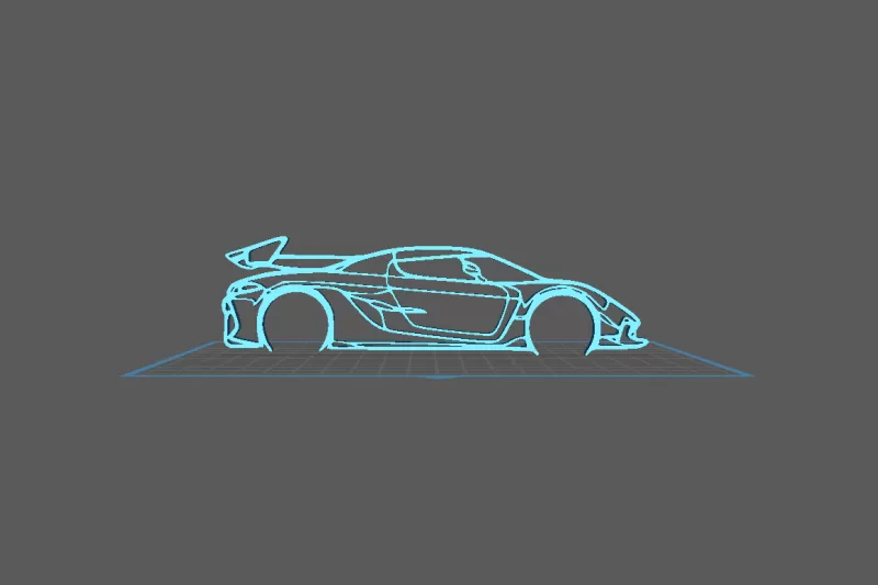 Koenigsegg - Jesko Wall Art - Model preview 2