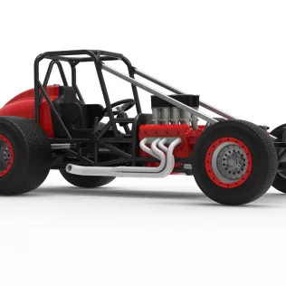 Dirt Silver Crown Champ car Base Scale 1:25 - Model thumbnail 25