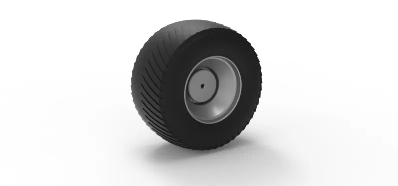 Rear wheel from Pulling tractor 4 Scale 1:25 - Model preview 8
