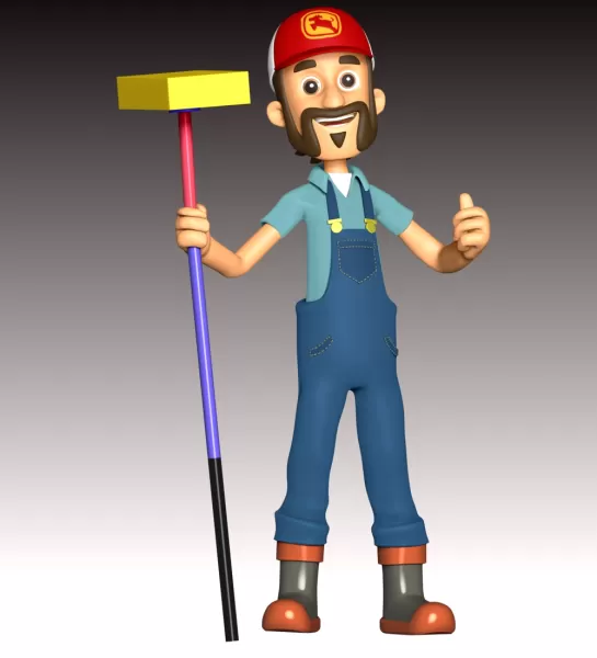 Farmer Al Fan Art - Model preview 7