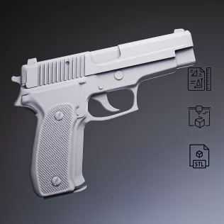 P226 Tactical Pistol #RoZ - Model thumbnail 5