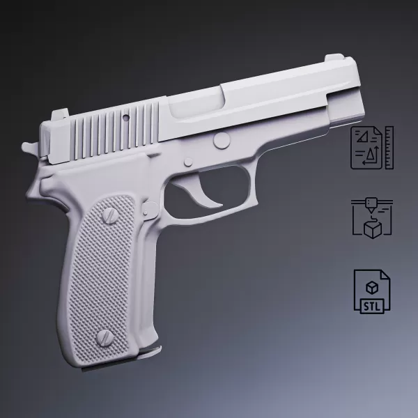 P226 Tactical Pistol #RoZ - Model preview 5