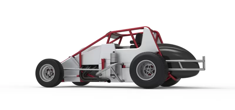 Dirt Silver Crown Car Scale 1:25 - Model preview 13
