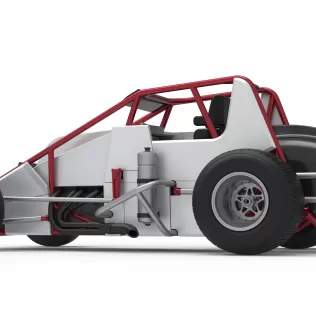 Dirt Silver Crown Car Scale 1:25 - Model thumbnail 13