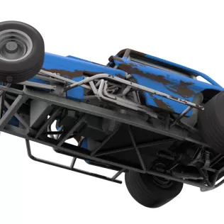 Vintage Dirt Modified stock car V10 while turning Scale 1:25 - Model thumbnail 3