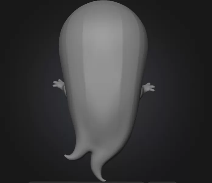 Cute ghost - Model preview 3