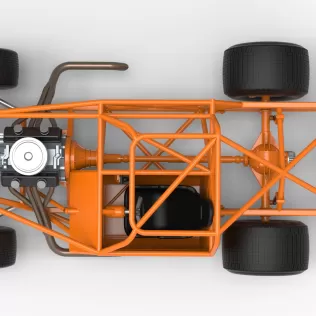 Vintage Dirt late model Race car Base Version 4 Scale 1:25 - Model thumbnail 10