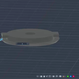 BMW E36 headlight washer cap - Model thumbnail 3