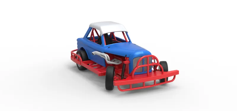 New Zealand Vintage Stock car while turning Scale 1:25 - Model preview 26
