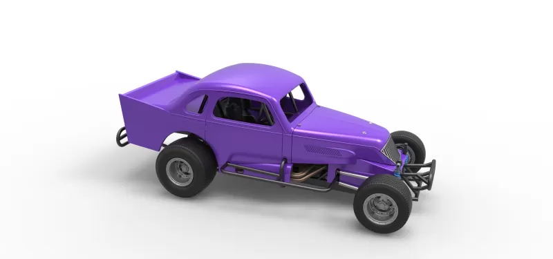 Vintage Dirt Modified stock car Scale 1:25 - Model preview 24