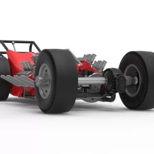 Vintage AWD Dragster Version 2 Scale 1:25 - Model thumbnail 27