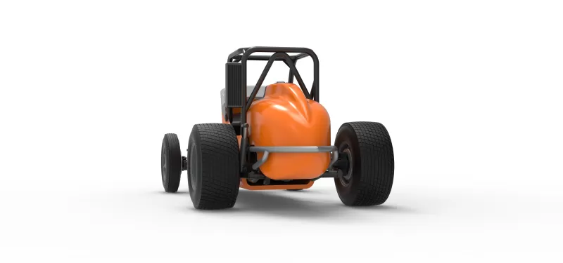 Dirt Silver Crown Champ car Version 2 Scale 1:25 - Model preview 15