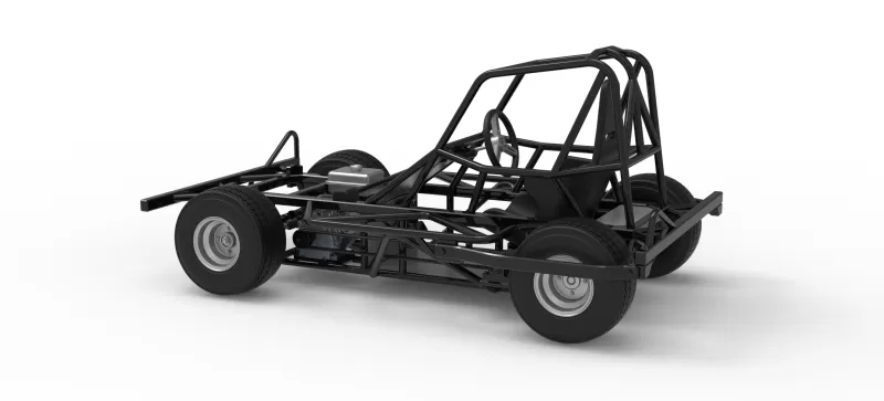 BriSCA Micro Formula 2 Stock Car Base Scale 1:16 - Model preview 12