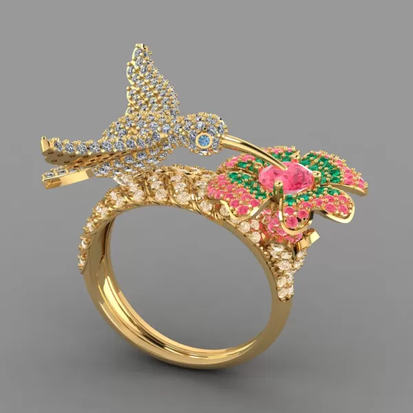 Hummingbird Ring - Model preview 1