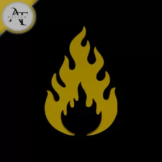 Simple Flame Symbol - 2D Art