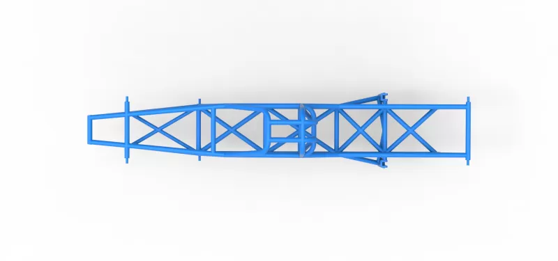 Frame of Vintage Mud dragster Scale 1:25 - Model preview 8