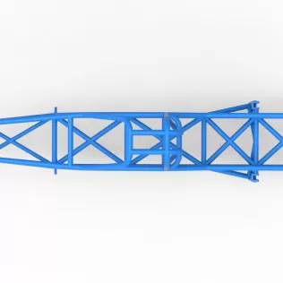 Frame of Vintage Mud dragster Scale 1:25 - Model thumbnail 8