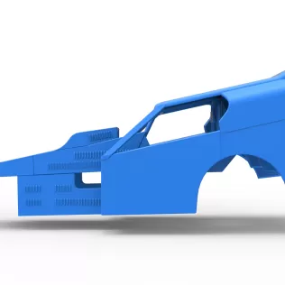 Shell of Vintage Dirt Modified stock car Version 3 Scale 1:25 - Model thumbnail 6