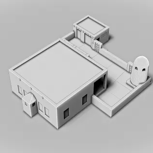 Al Za'abi Mosque #RoZ - Model thumbnail 4