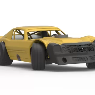 Vintage Dirt late model Race car V2 while turning Scale 1:25 - Model thumbnail 27