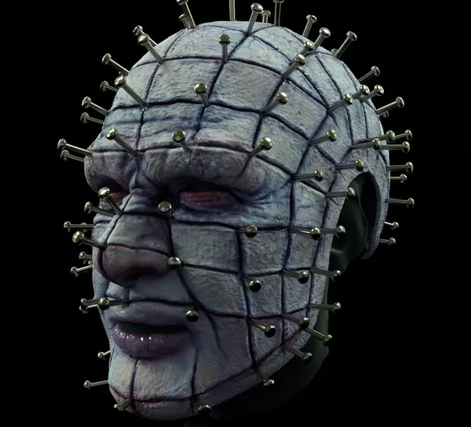 Pinhead Hellraiser mask - Model preview 2