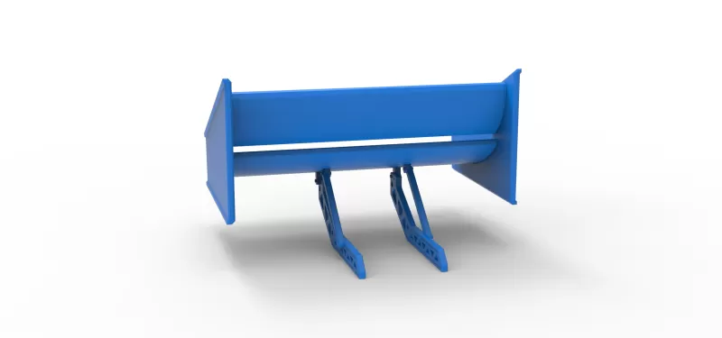 Wing of Supermodified front engine race car V4 Scale 1:25 - Model preview 10