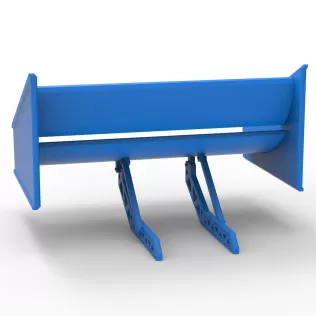 Wing of Supermodified front engine race car V4 Scale 1:25 - Model thumbnail 10