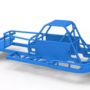 Frame of New Zealand Vintage Stock car Scale 1:25 - Model thumbnail 10