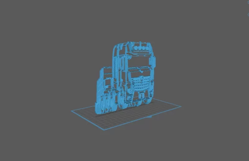Truck - Mercedes Benz Wall Art - Model preview 2