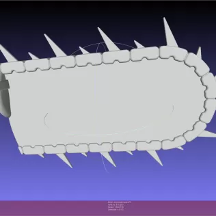 Chainsaw Man Denji Head Stump Blade - Model thumbnail 4