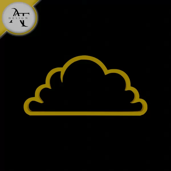 Simple Cloud Symbol - 2D Art - Model preview 1