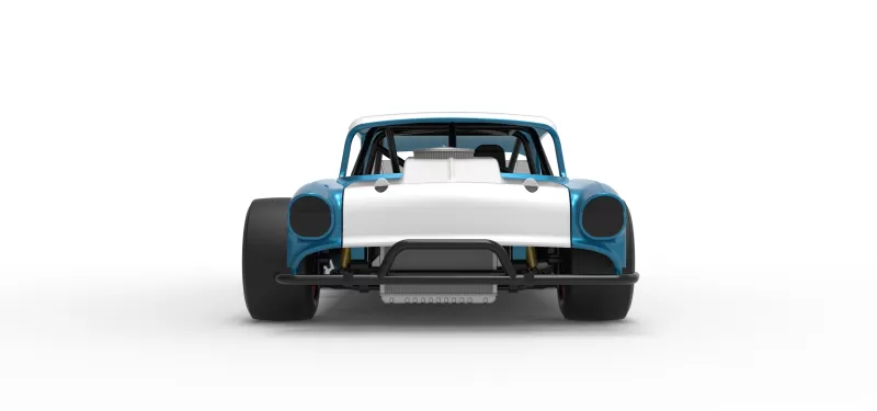 Vintage Asphalt Modified stock car V11 Scale 1:25 - Model preview 7